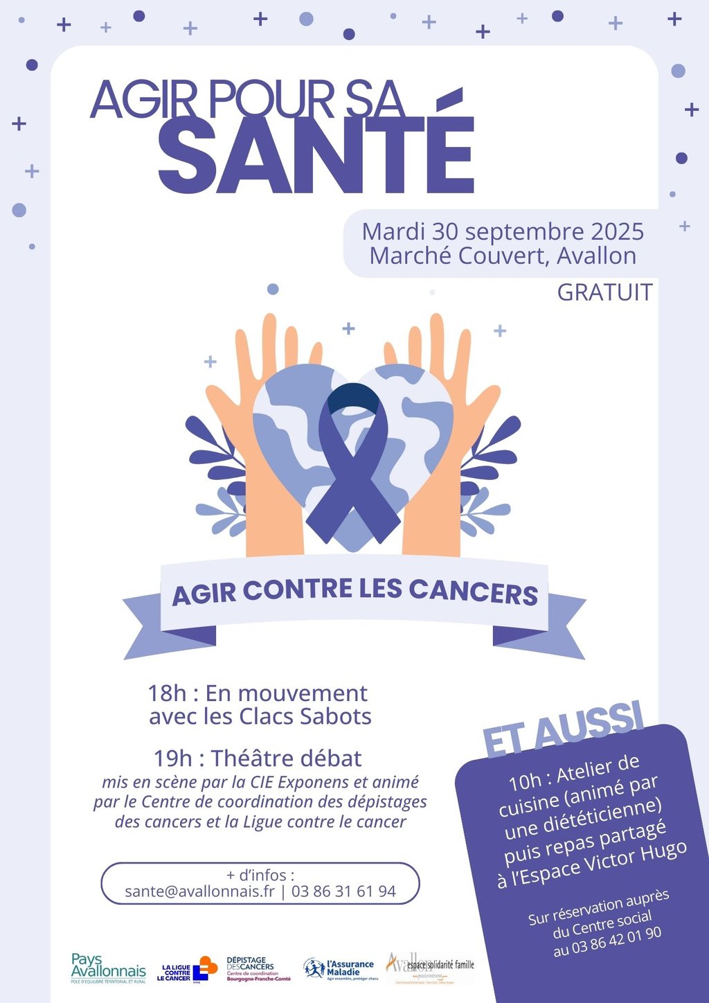Le 30 septembre « Agir pour sa santé : agir contre les cancers »