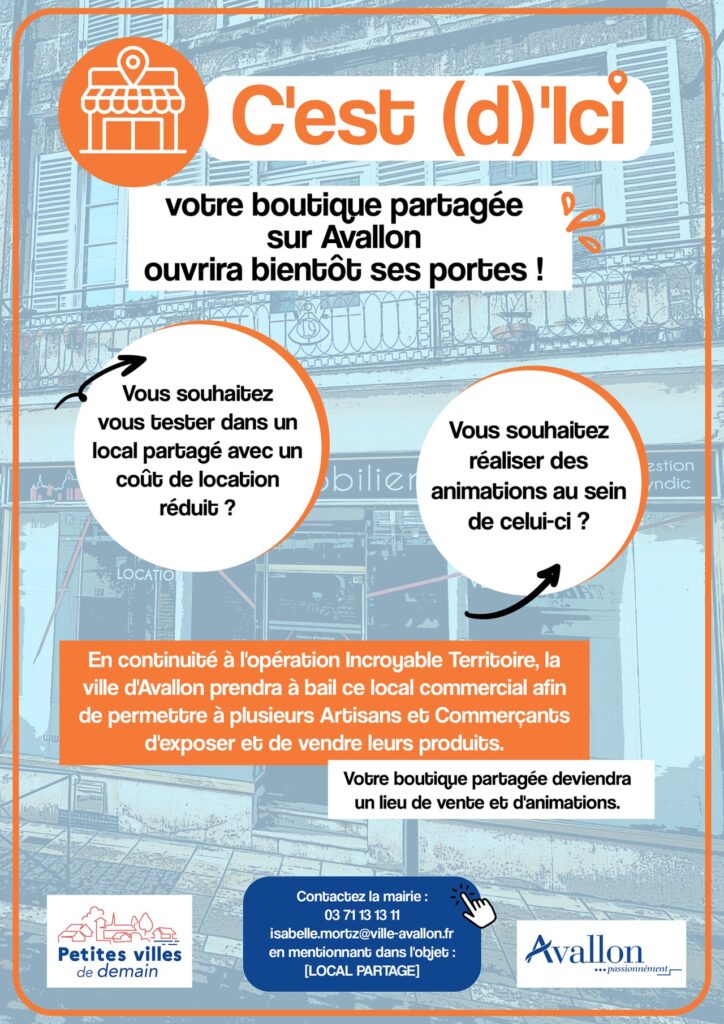 🟠🛍️ « C&rsquo;est (d)&rsquo;Ici » : votre boutique partagée en centre-ville